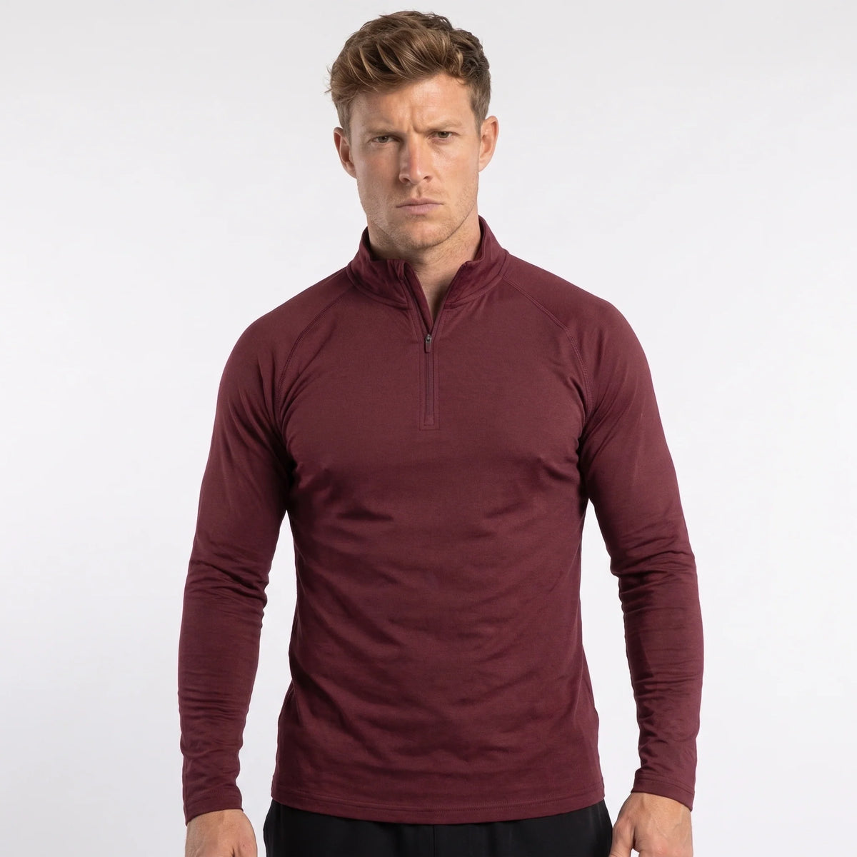 Ness - Mens Lightweight Quick-Dry Pullover Running Vest - Burgundy