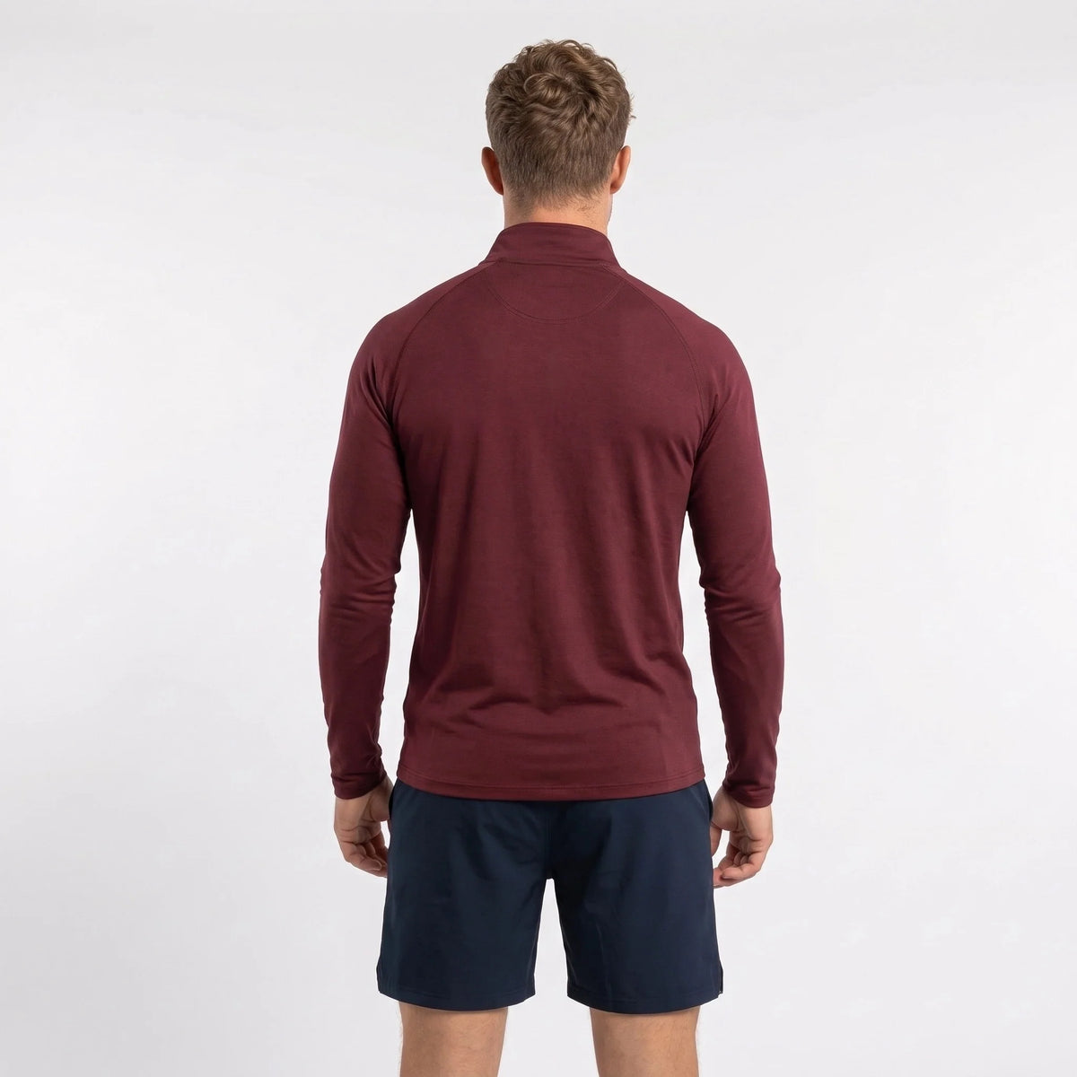 Ness - Mens Lightweight Quick-Dry Pullover Running Vest - Burgundy