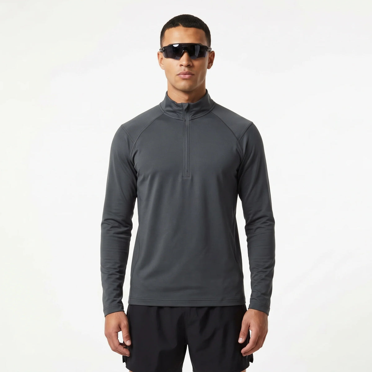 Ness - Mens Lightweight Quick-Dry Pullover Running Vest - Dark Grey