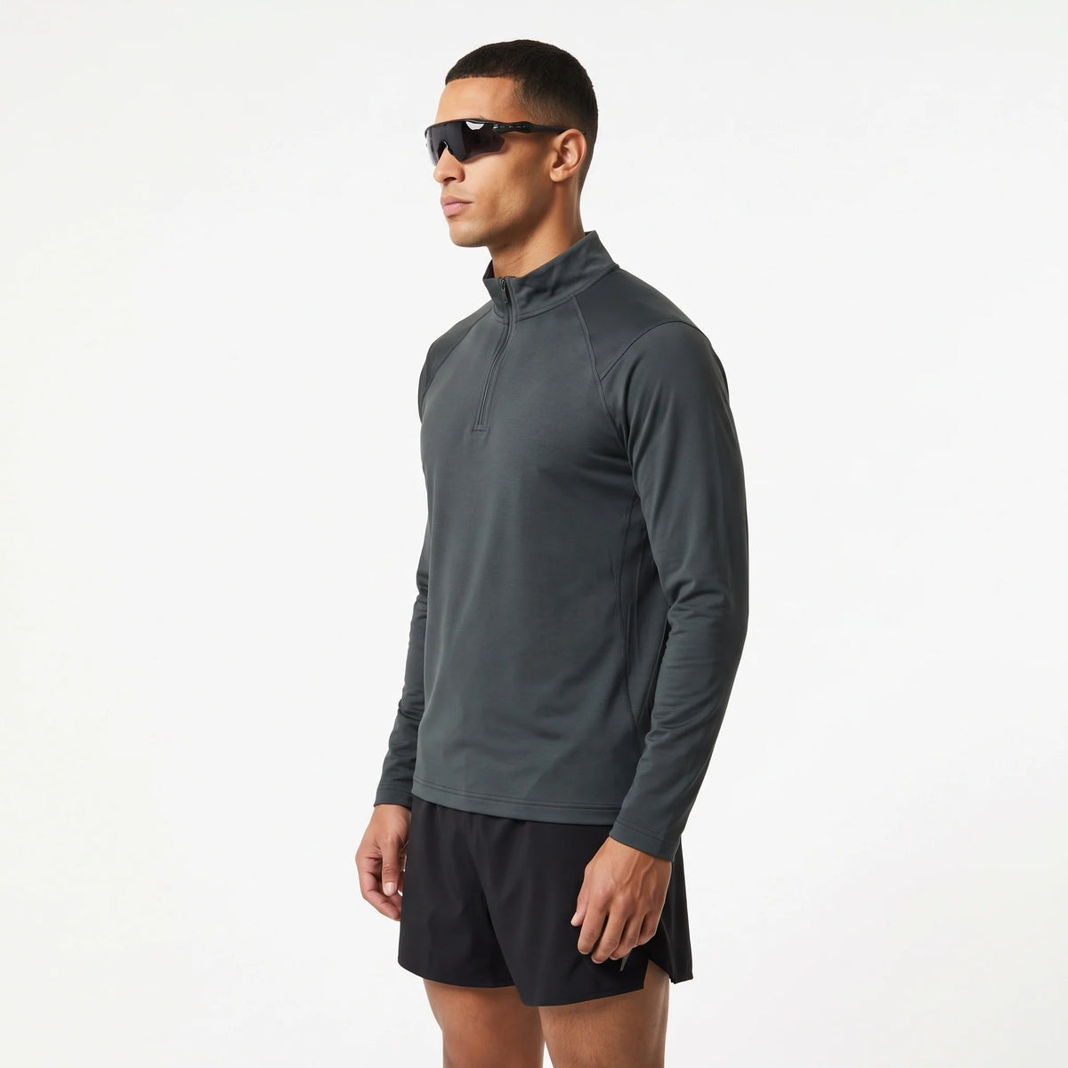 Ness - Mens Lightweight Quick-Dry Pullover Running Vest - Dark Grey