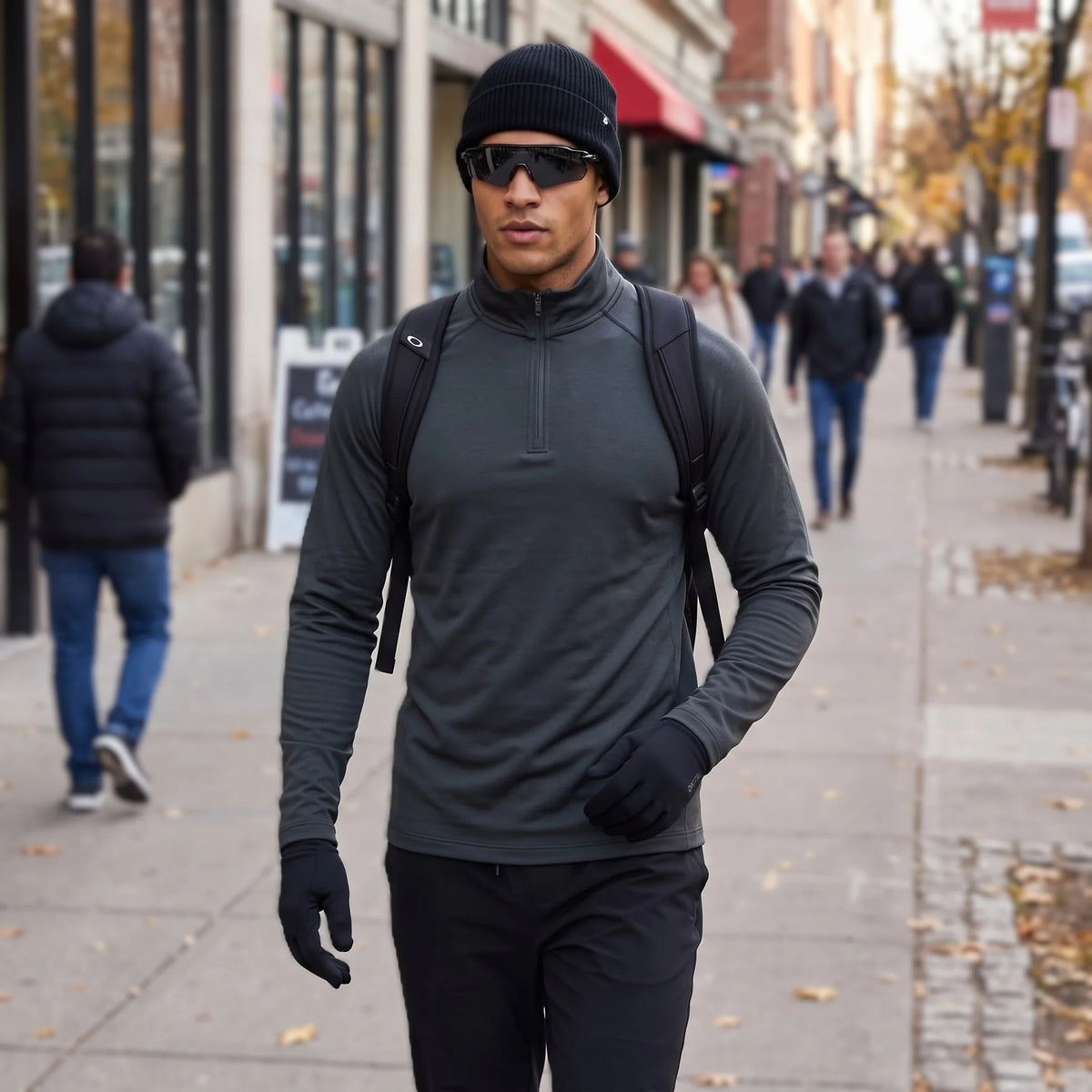 Ness - Mens Lightweight Quick-Dry Pullover Running Vest - Dark Grey