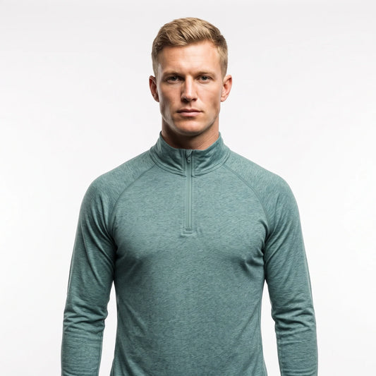 Ness - Mens Lightweight Quick-Dry Pullover Running Vest - Peacock Blue
