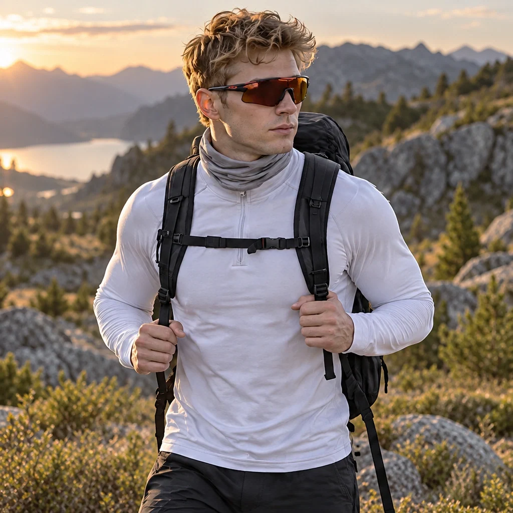 Ness - Mens Lightweight Quick-Dry Pullover Running Vest - White