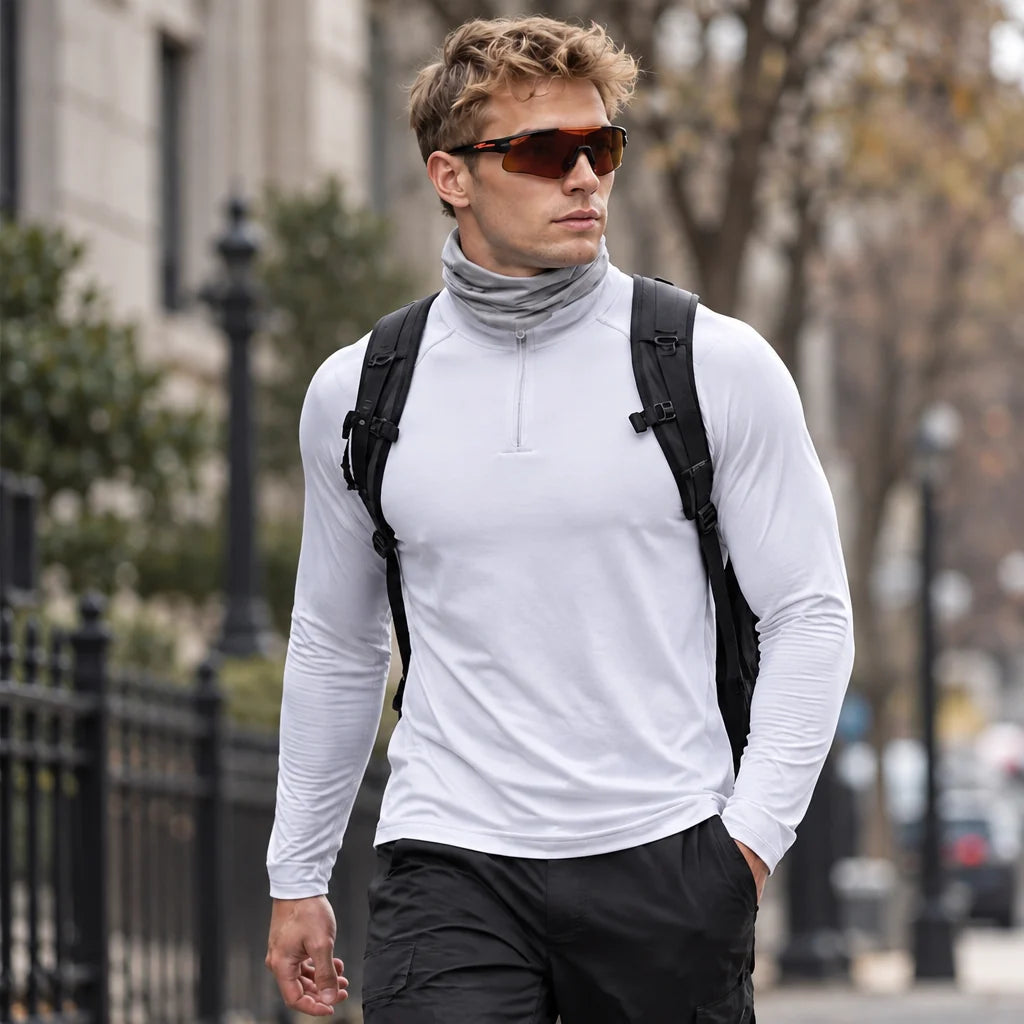 Ness - Mens Lightweight Quick-Dry Pullover Running Vest - White