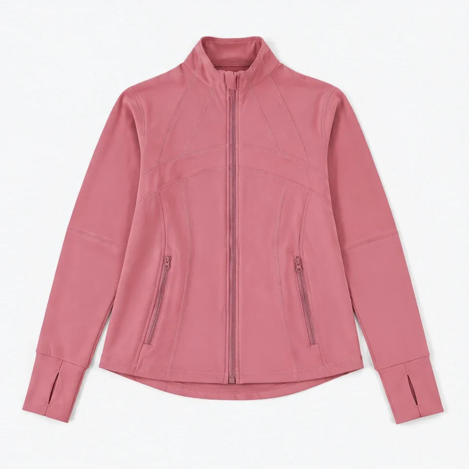 Stell - Womens Quick-Dry Thermal Thumbhole Fleece Jacket - Pink