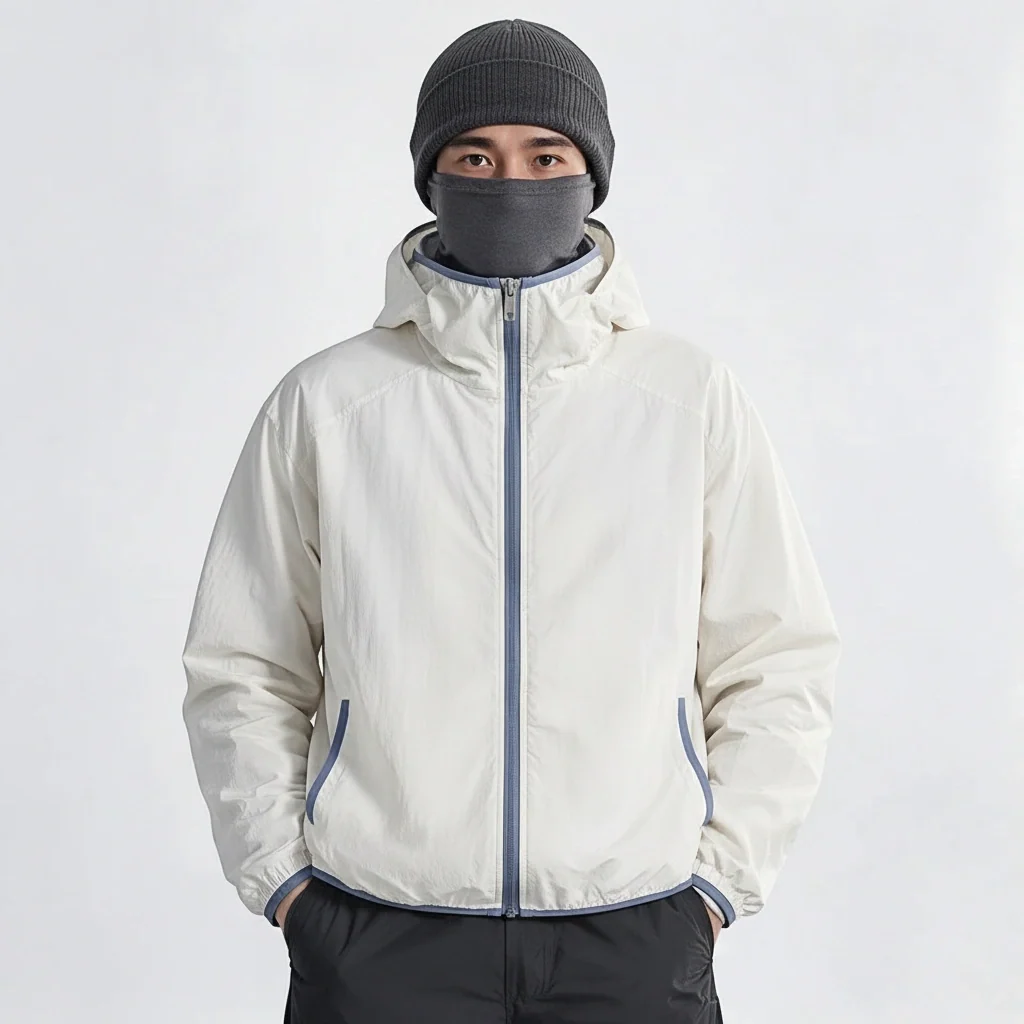 Nip - Unisex Water-Repellent & Windproof Hooded Lightweight Jacket - Apricot