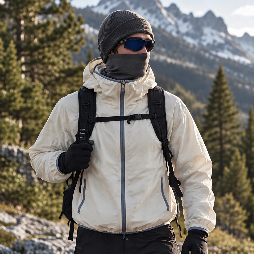 Nip - Unisex Water-Repellent & Windproof Hooded Lightweight Jacket - Apricot