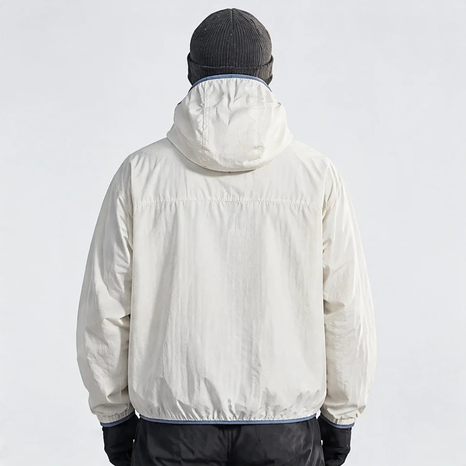 Nip - Unisex Water-Repellent & Windproof Hooded Lightweight Jacket - Apricot