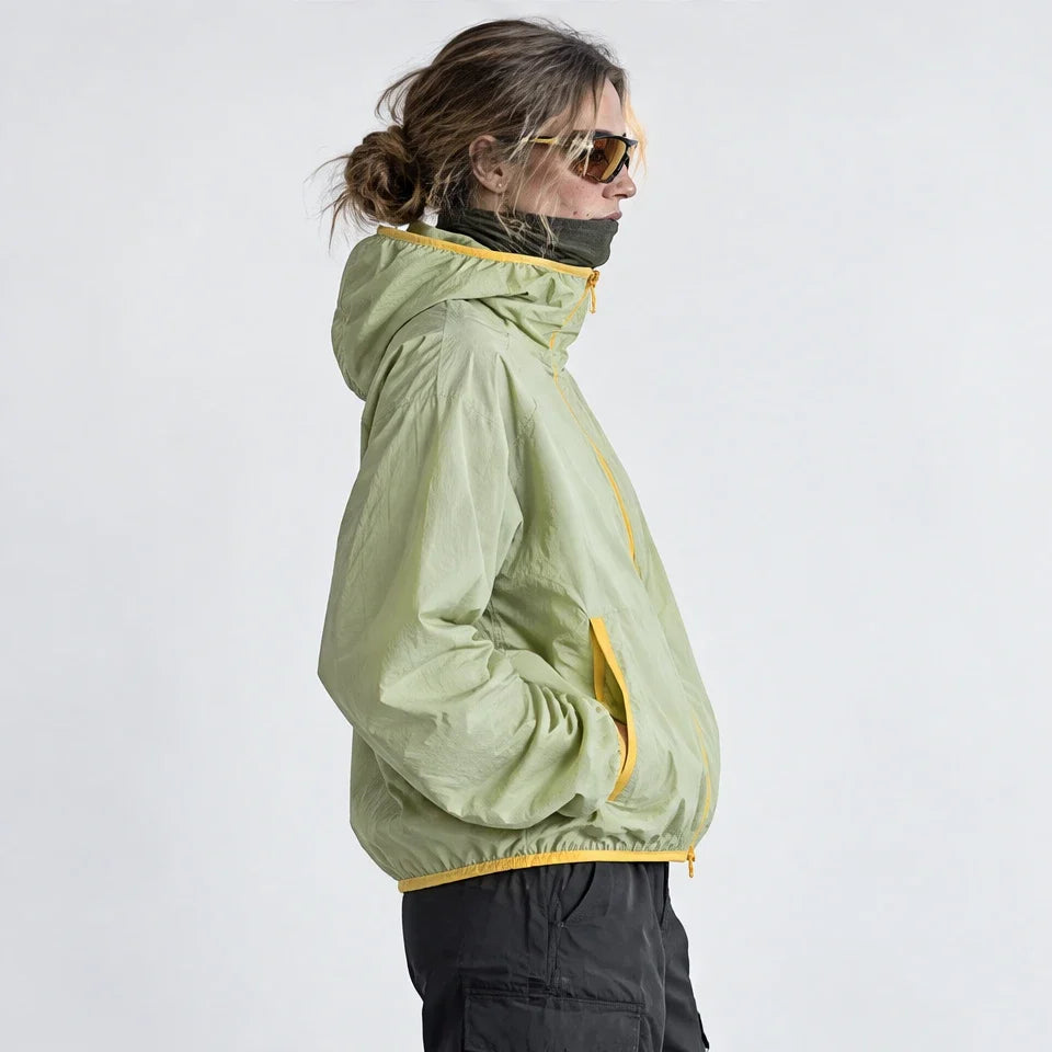 Nip - Unisex Water-Repellent & Windproof Hooded Lightweight Jacket - Light green