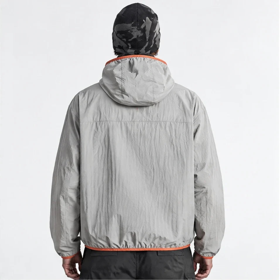 Nip - Unisex Water-Repellent & Windproof Hooded Lightweight Jacket - Light Grey