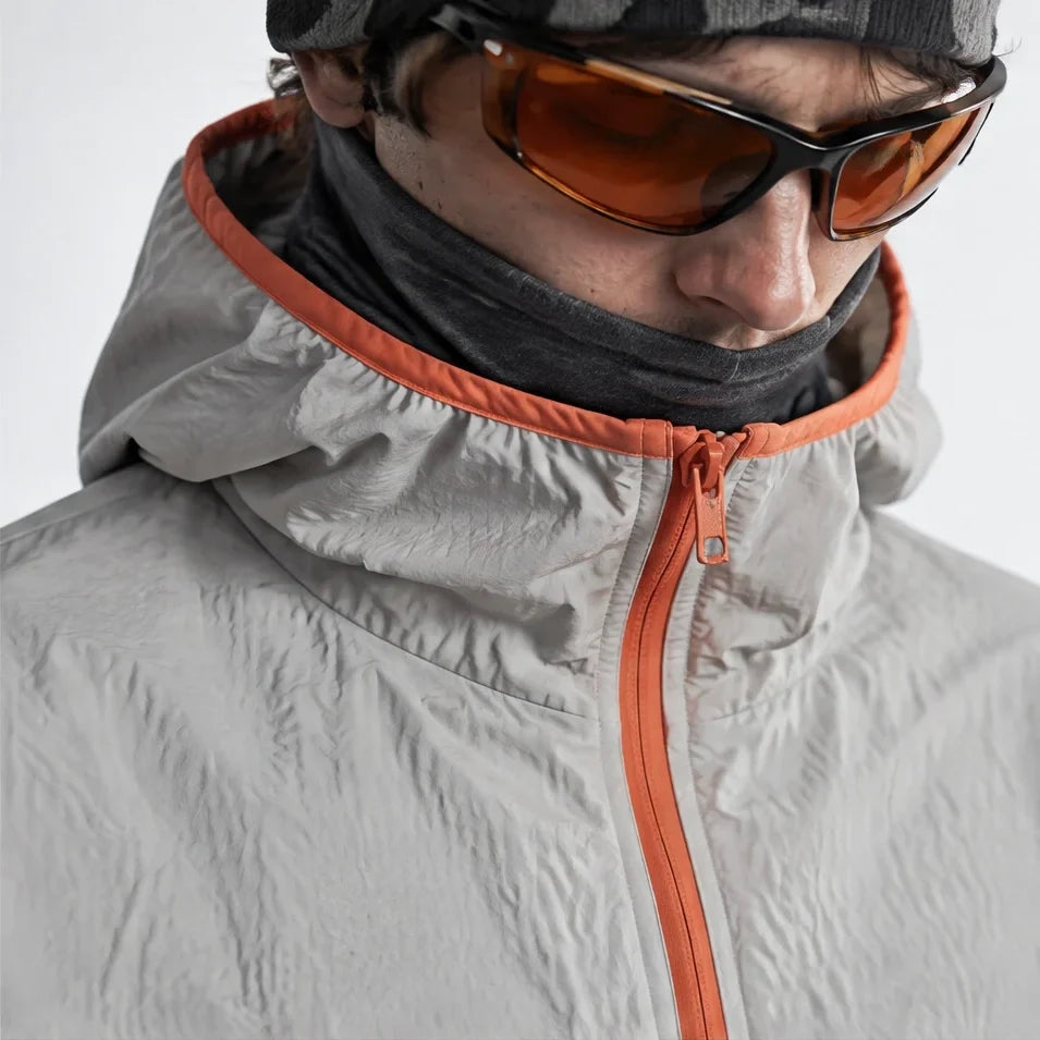 Nip - Unisex Water-Repellent & Windproof Hooded Lightweight Jacket - Light Grey