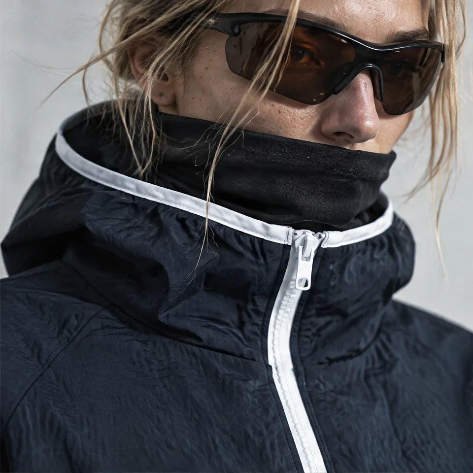 Nip - Unisex Water-Repellent & Windproof Hooded Lightweight Jacket - Navy Blue