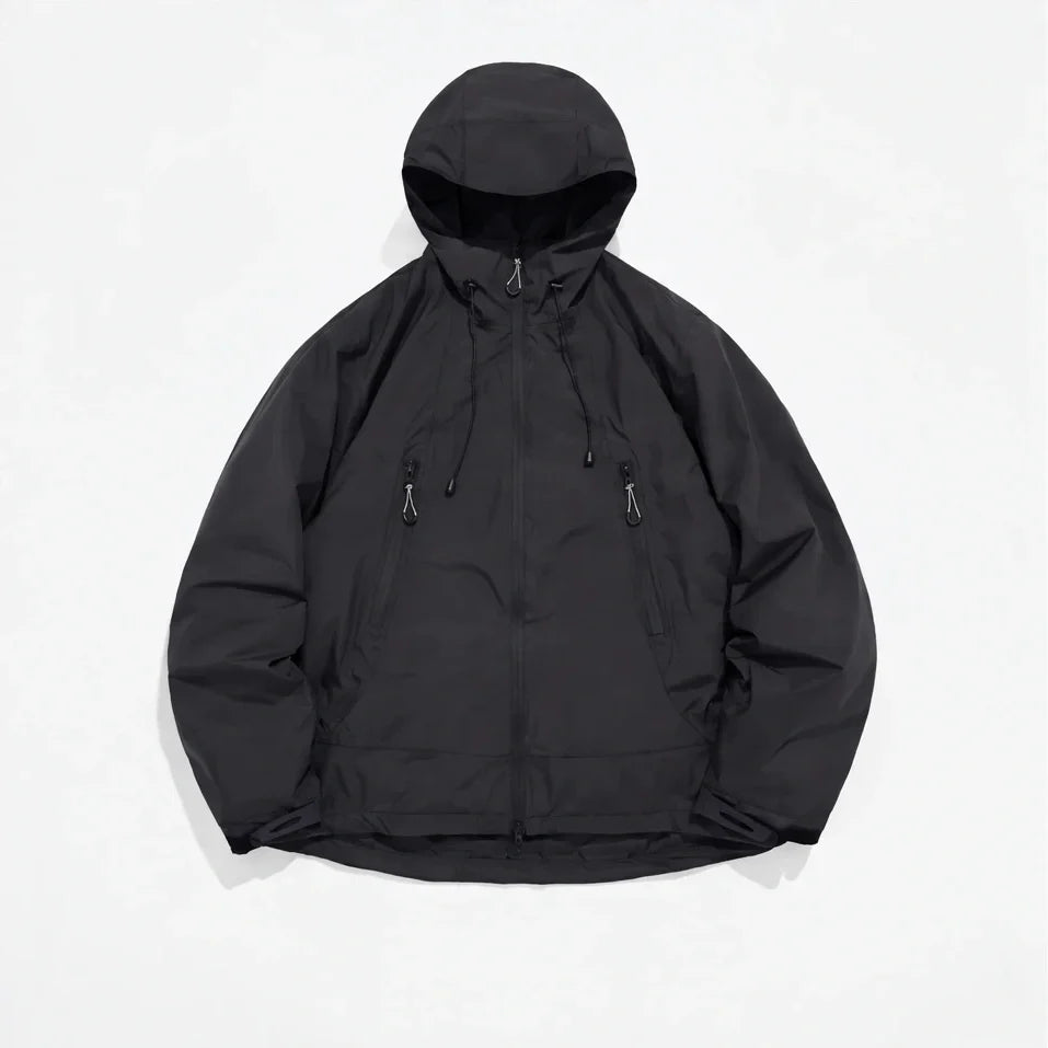 Wick - Unisex Windproof Breathable & Duck Down Waterproof Jacket - Black