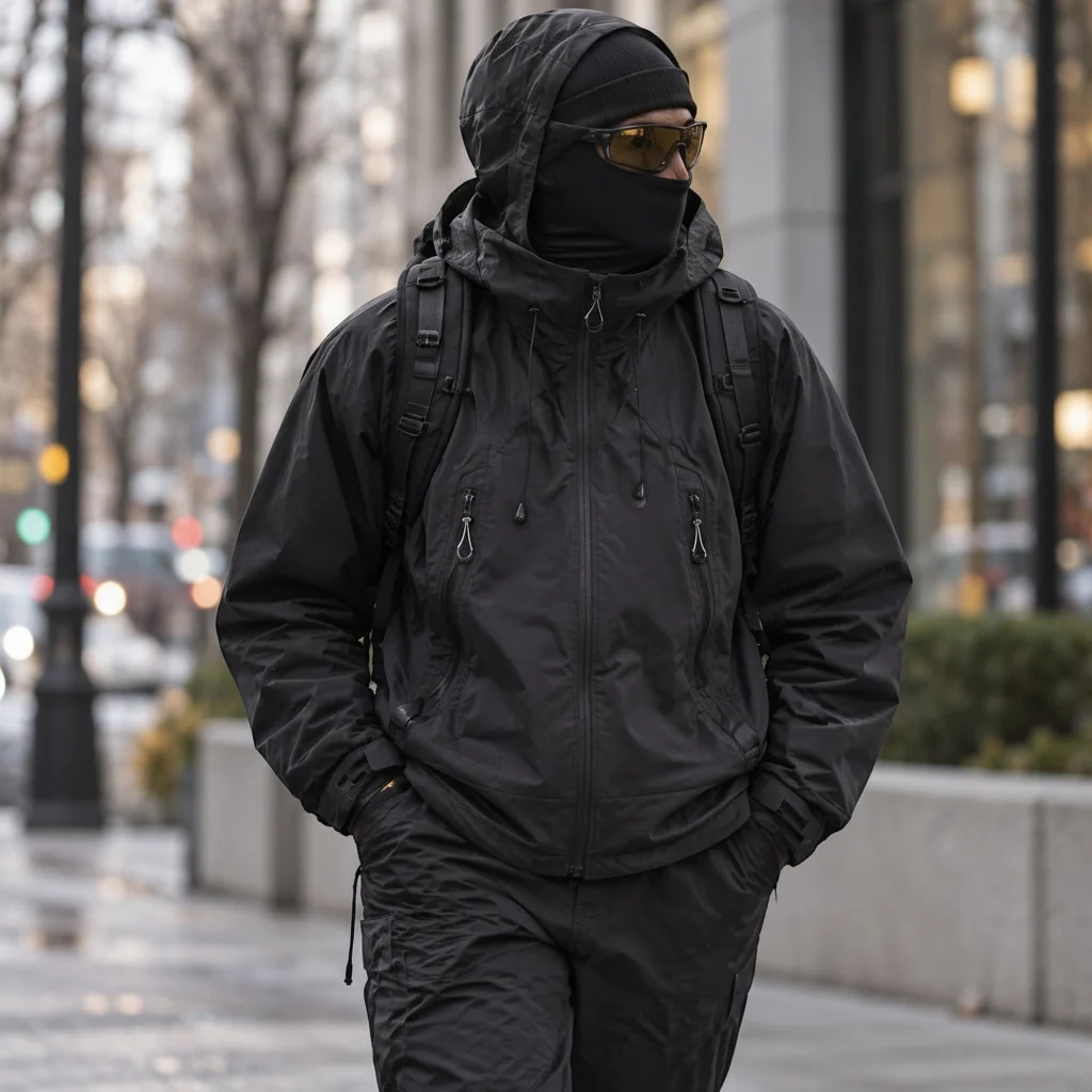 Wick - Unisex Windproof Breathable & Duck Down Waterproof Jacket - Black