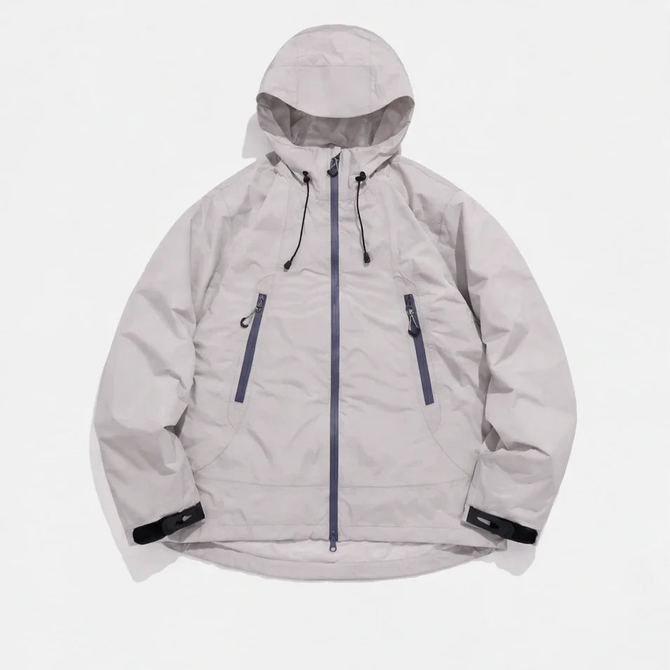Wick - Unisex Windproof Breathable & Duck Down Waterproof Jacket - Light Grey