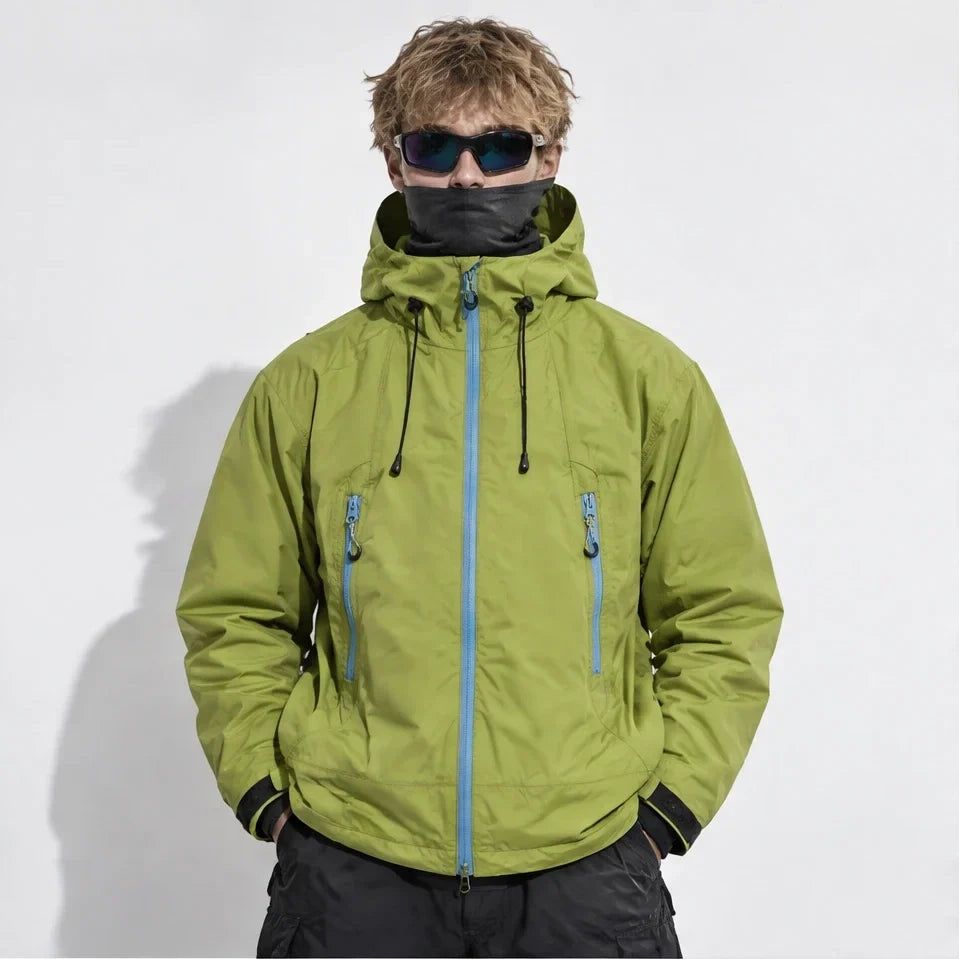 Wick - Unisex Windproof Breathable & Duck Down Waterproof Jacket - Military Green