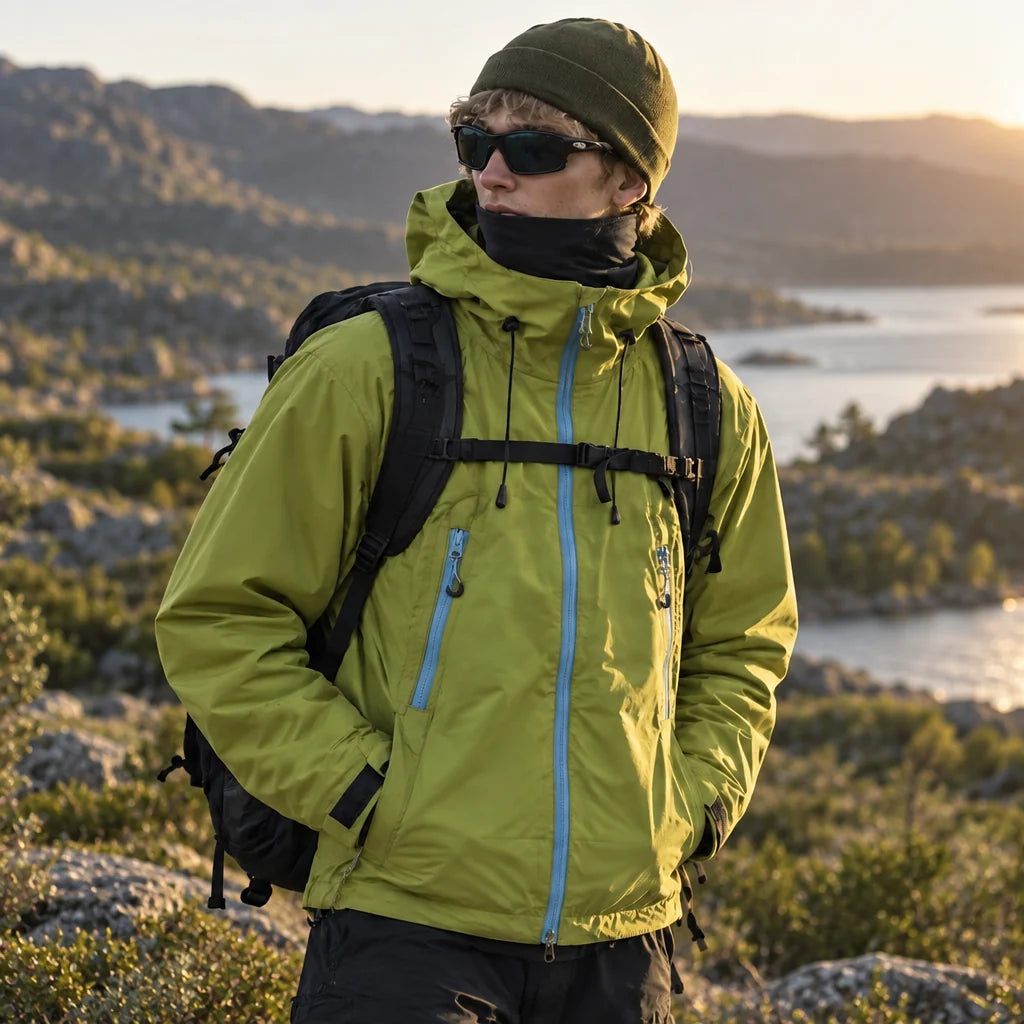 Wick - Unisex Windproof Breathable & Duck Down Waterproof Jacket - Military Green