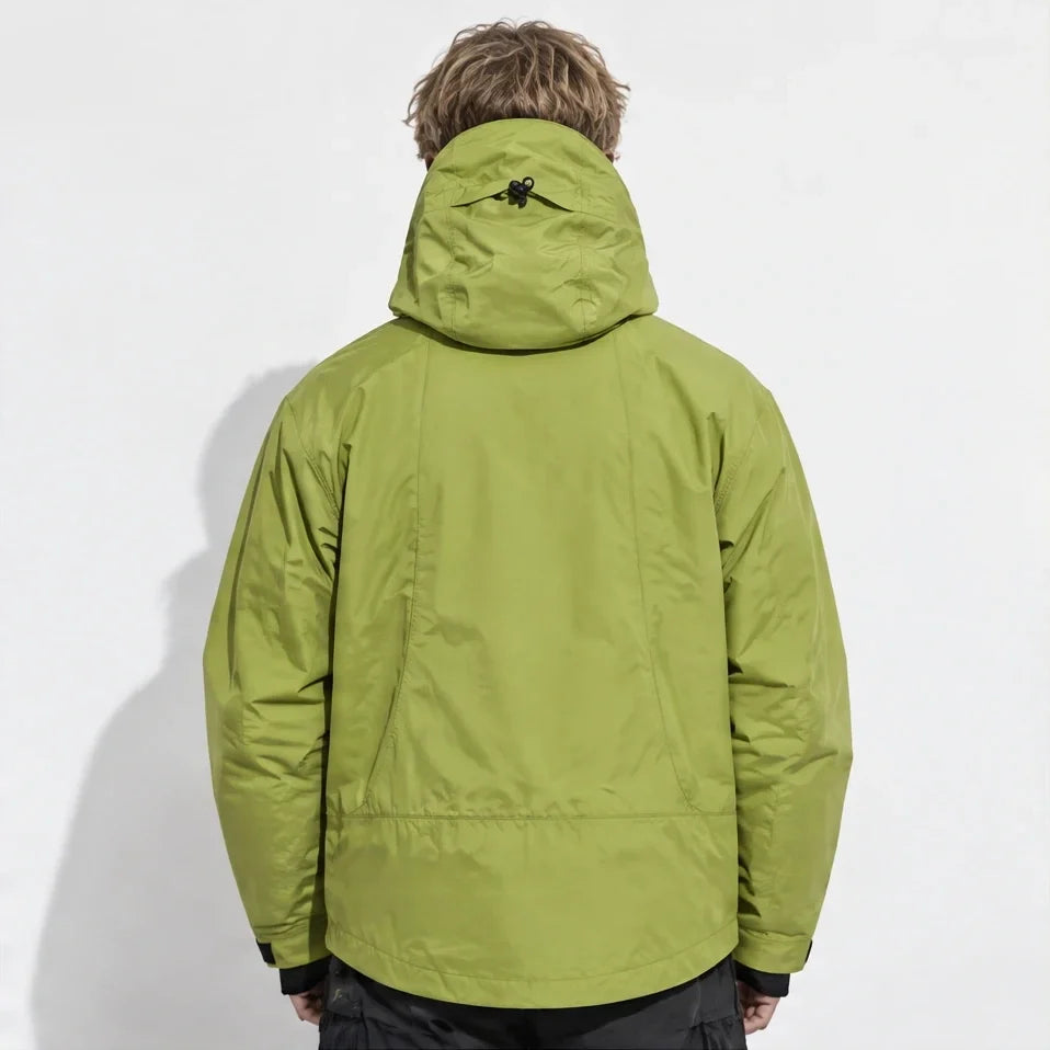 Wick - Unisex Windproof Breathable & Duck Down Waterproof Jacket - Military Green