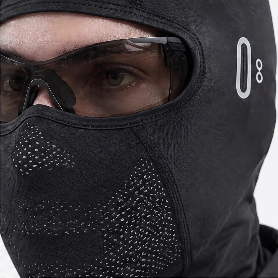 Raise - Unisex Breathable Mesh-Vent Neck Gaiter - Warm black