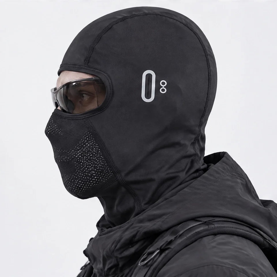Raise - Unisex Breathable Mesh-Vent Neck Gaiter - Warm black