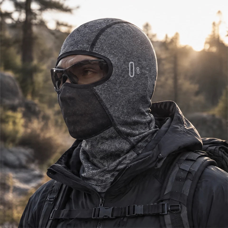 Raise - Unisex Breathable Mesh-Vent Neck Gaiter - Warm Grey