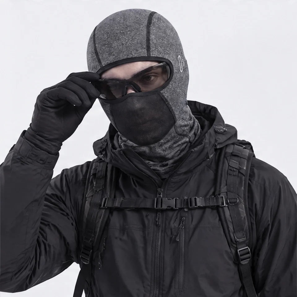 Raise - Unisex Breathable Mesh-Vent Neck Gaiter - Warm Grey
