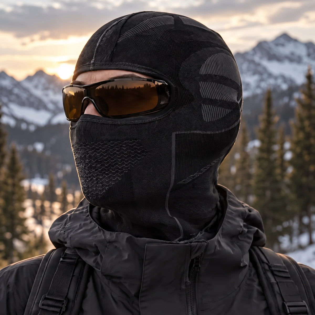 Knott - Unisex Breathable Neck Gaiter - Black