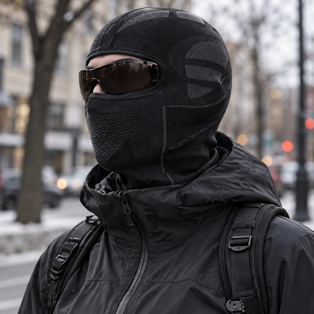 Knott - Unisex Breathable Neck Gaiter - Black