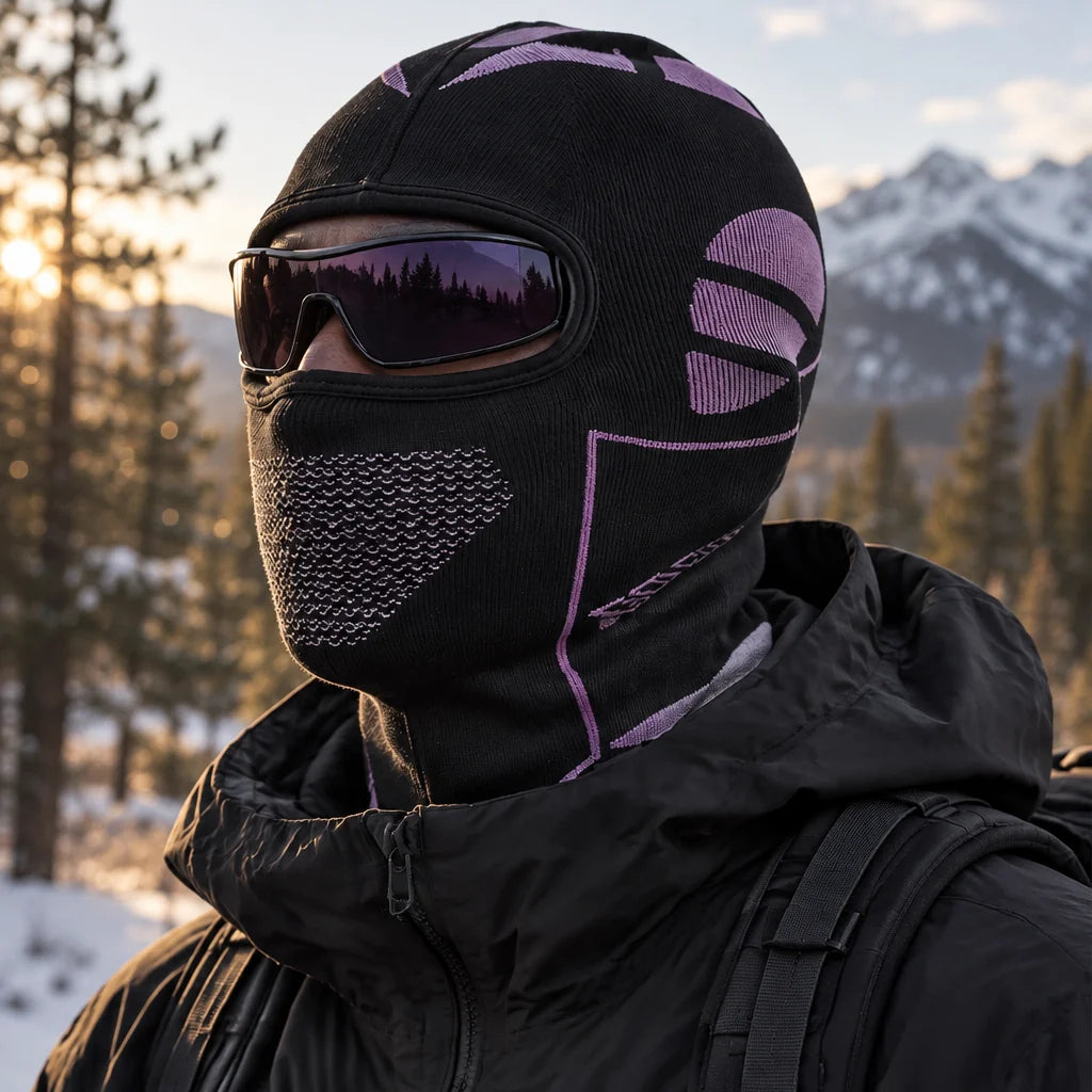 Knott - Unisex Breathable Neck Gaiter - Dark Pink