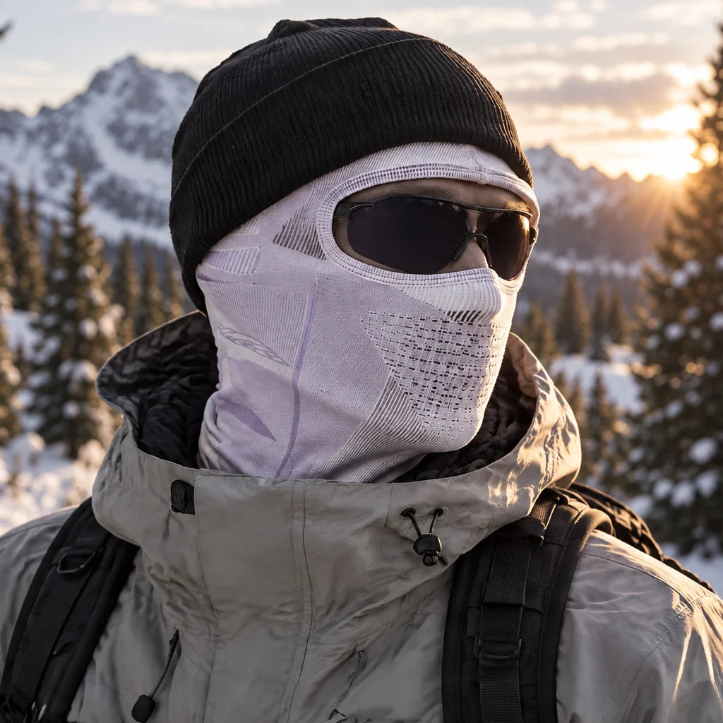 Knott - Unisex Breathable Neck Gaiter - Light purple