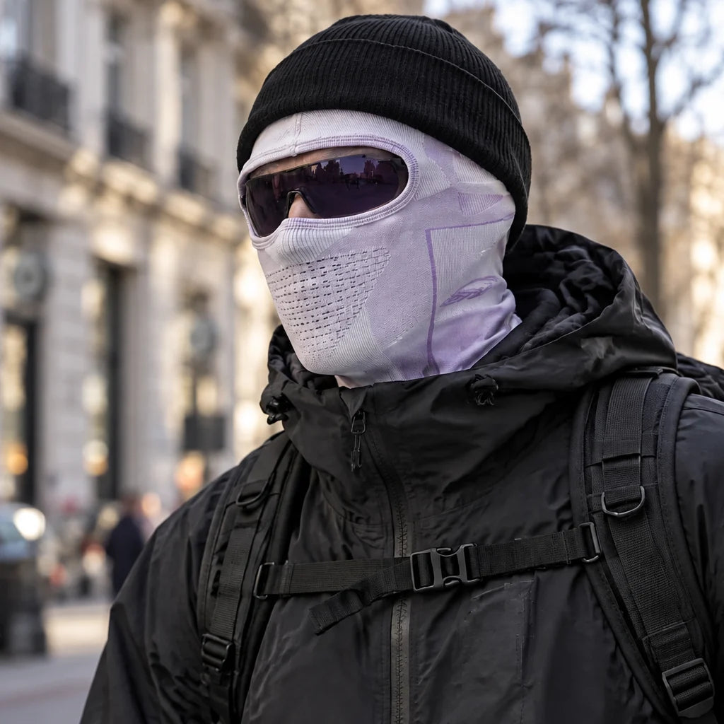 Knott - Unisex Breathable Neck Gaiter - Light purple