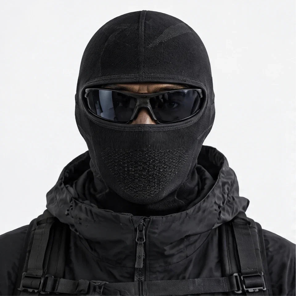 Knott - Unisex Breathable Neck Gaiter - Obsidian Black