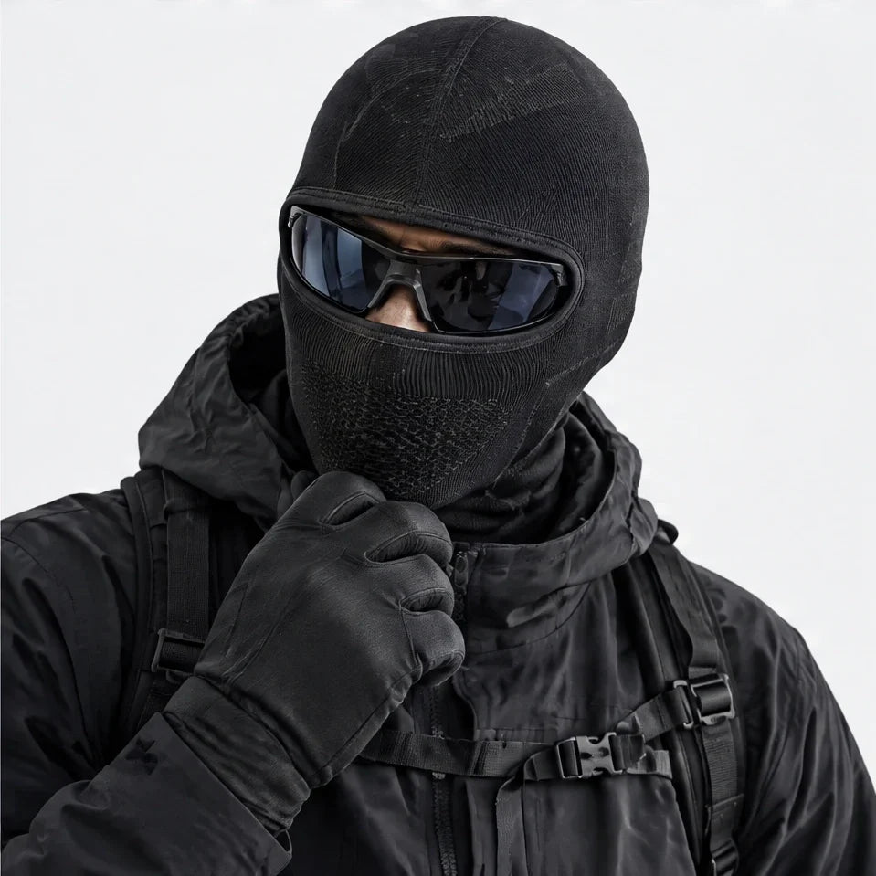 Knott - Unisex Breathable Neck Gaiter - Obsidian Black