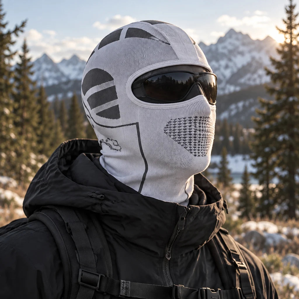 Knott - Unisex Breathable Neck Gaiter - White