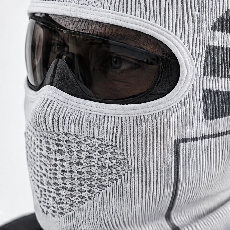 Knott - Unisex Breathable Neck Gaiter - White