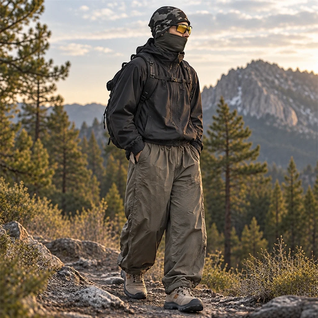 Eyre - Unisex Quick-Dry Windproof & Colour-Block Waterproof Trousers - Camel