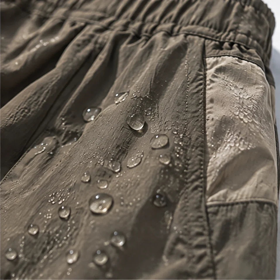 Eyre - Unisex Quick-Dry Windproof & Colour-Block Waterproof Trousers - Camel