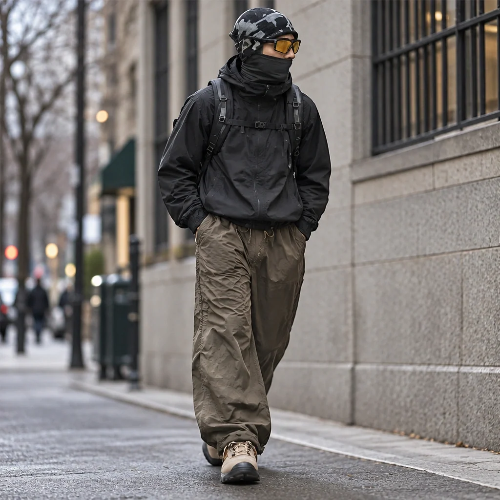 Eyre - Unisex Quick-Dry Windproof & Colour-Block Waterproof Trousers - Camel