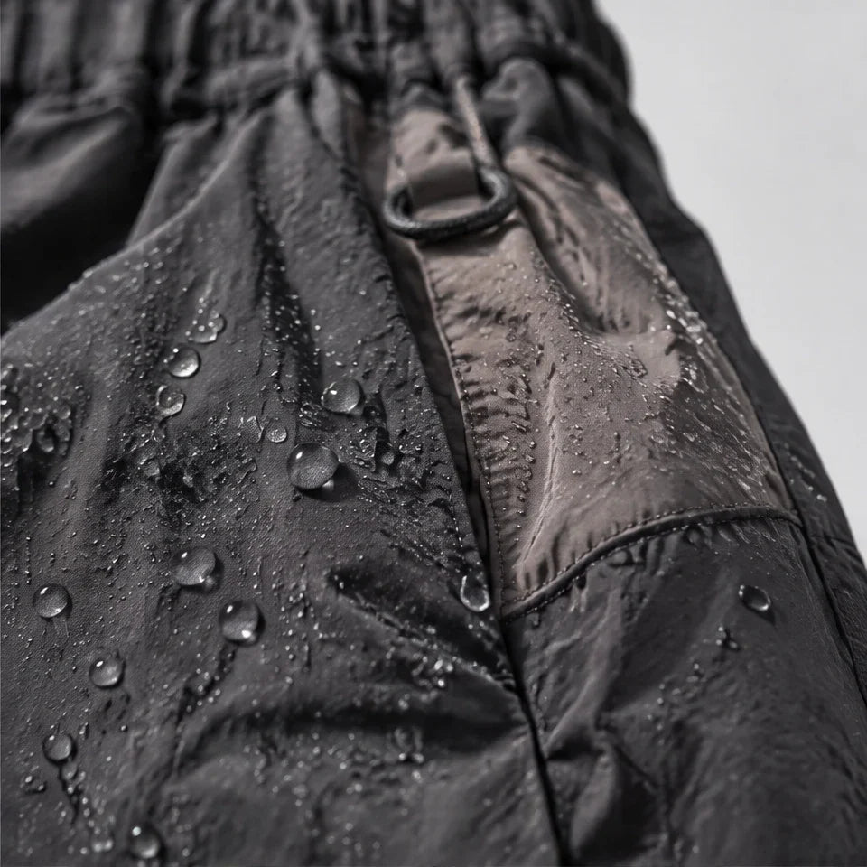 Eyre - Unisex Quick-Dry Windproof & Colour-Block Waterproof Trousers - Dark Grey