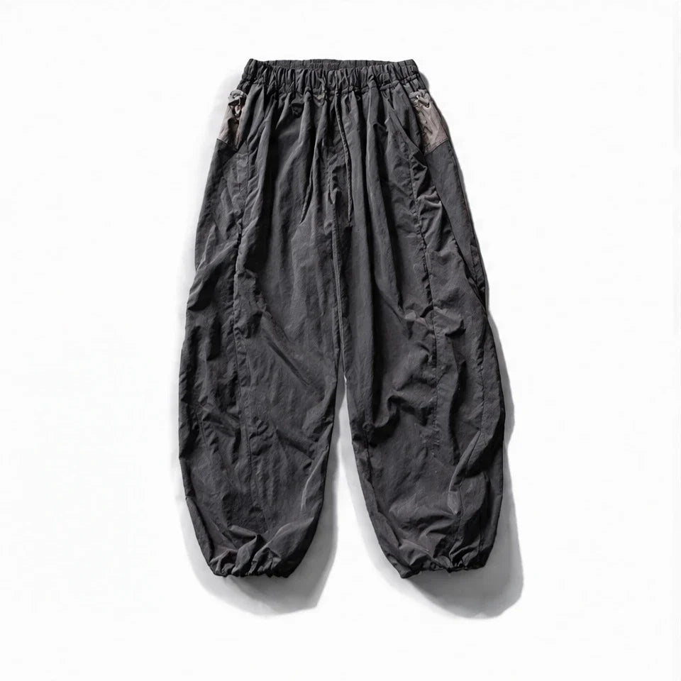 Eyre - Unisex Quick-Dry Windproof & Colour-Block Waterproof Trousers - Dark Grey