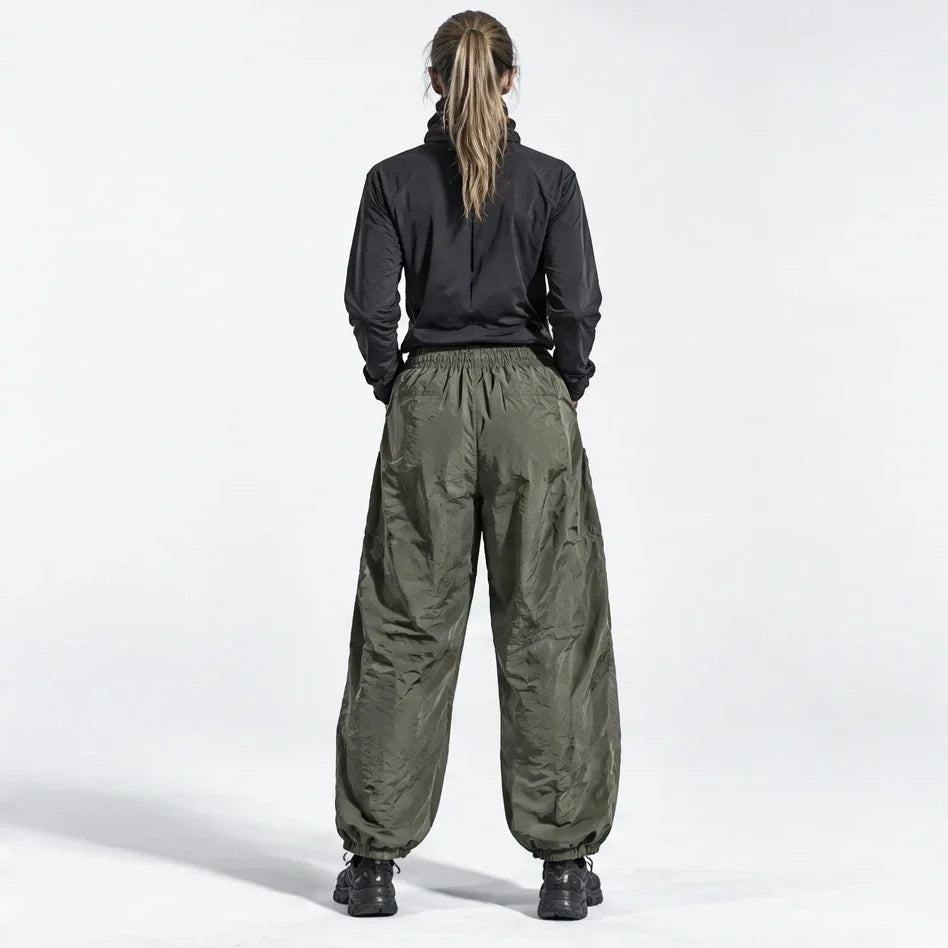 Eyre - Unisex Quick-Dry Windproof & Colour-Block Waterproof Trousers - Light Army Green