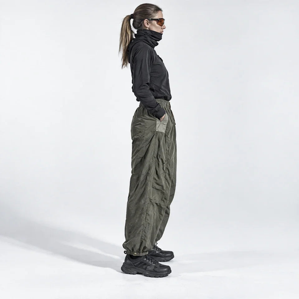 Eyre - Unisex Quick-Dry Windproof & Colour-Block Waterproof Trousers - Light Army Green