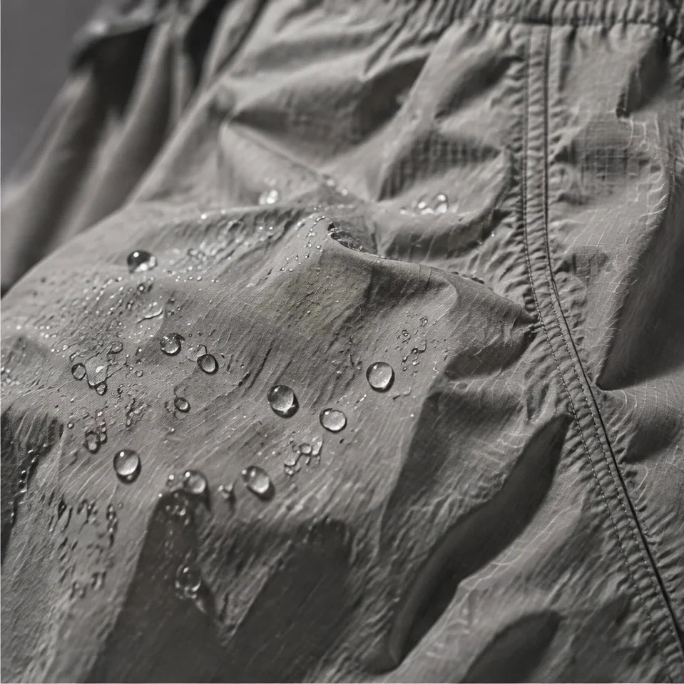 Eyre - Unisex Quick-Dry Windproof & Colour-Block Waterproof Trousers - Light Grey