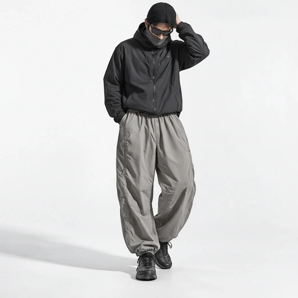 Eyre - Unisex Quick-Dry Windproof & Colour-Block Waterproof Trousers - Light Grey