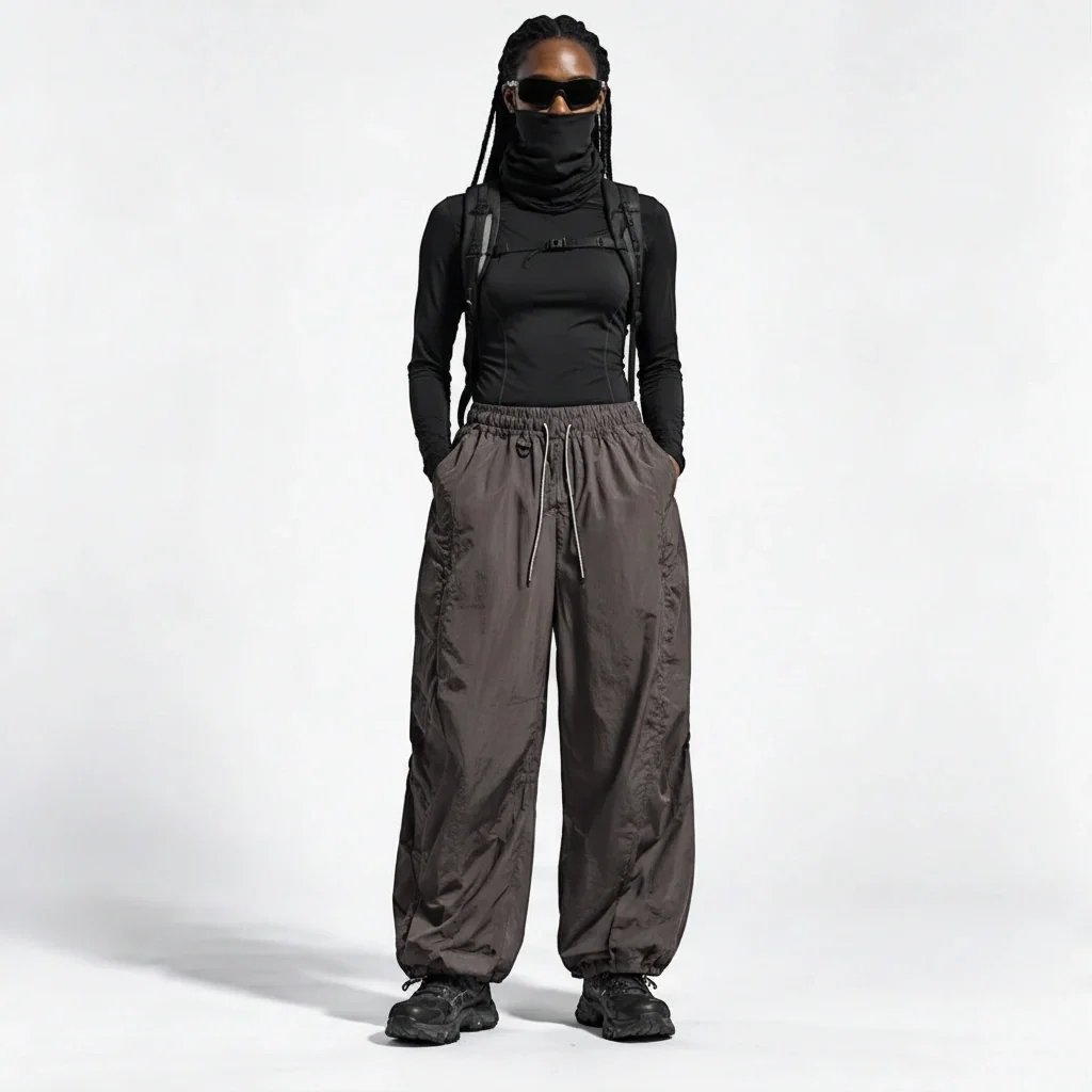 Eyre - Unisex Quick-Dry Windproof & Colour-Block Waterproof Trousers - Mist Purple