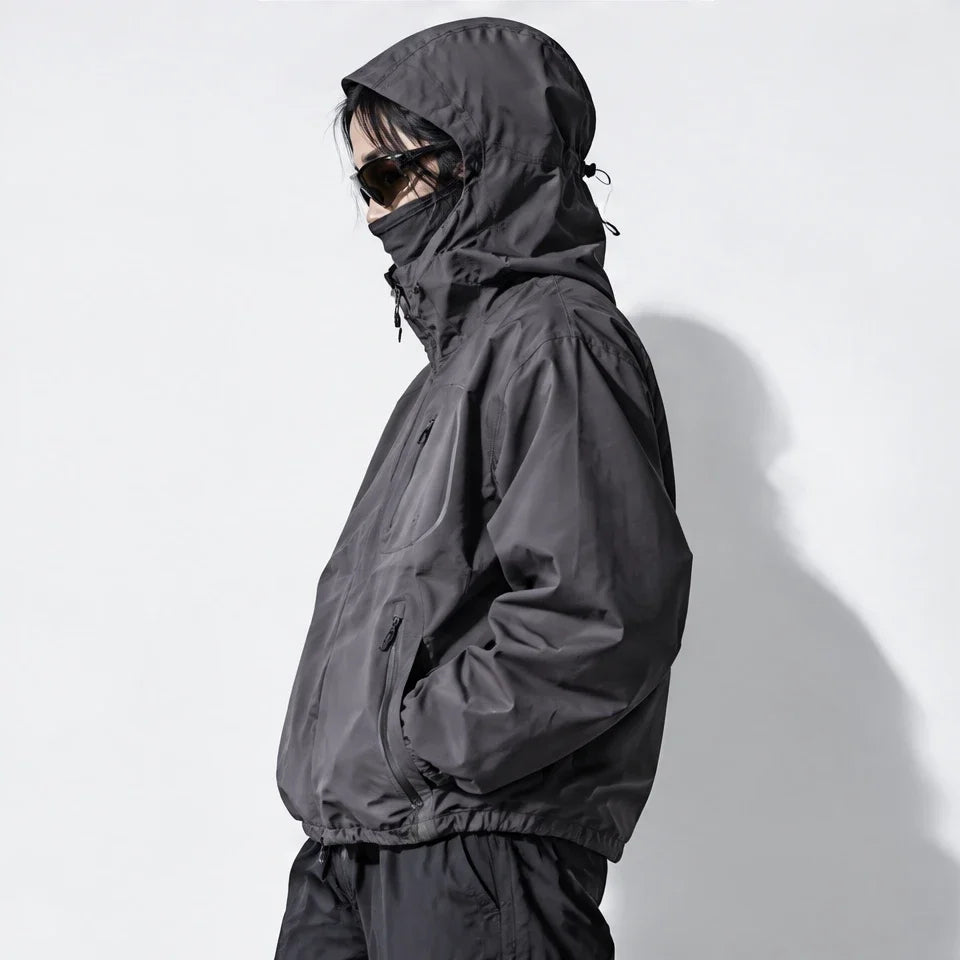 Nirl - Unisex Water-Repellent & Windproof Reflective Lightweight Jacket - Deep Purple
