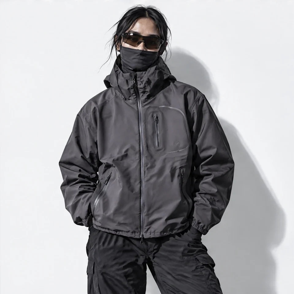 Nirl - Unisex Water-Repellent & Windproof Reflective Lightweight Jacket - Deep Purple