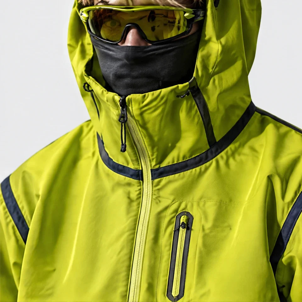 Nirl - Unisex Water-Repellent & Windproof Reflective Lightweight Jacket - Fluorescent Green