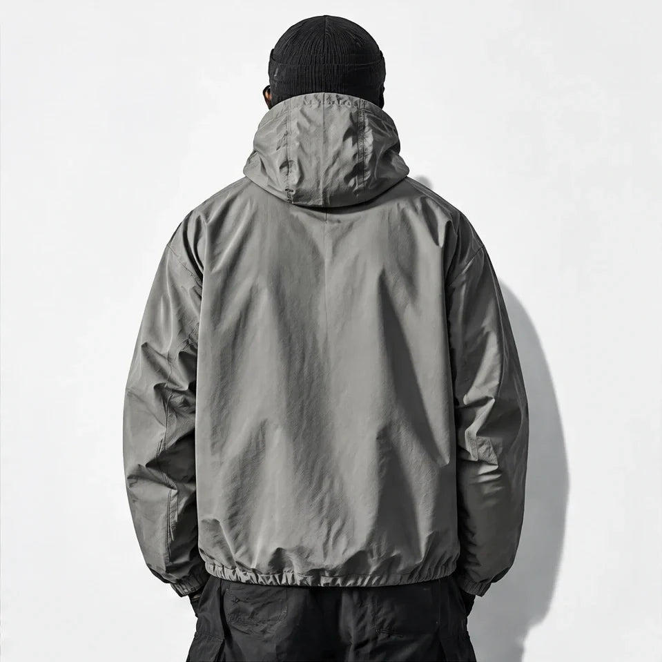 Nirl - Unisex Water-Repellent & Windproof Reflective Lightweight Jacket - Light Grey