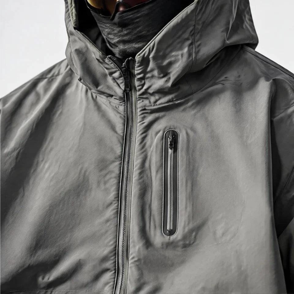 Nirl - Unisex Water-Repellent & Windproof Reflective Lightweight Jacket - Light Grey